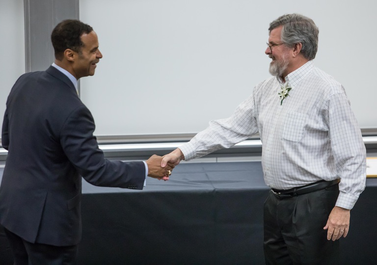 Allison receives CoE's inaugural Staff-Faculty Partnership Award