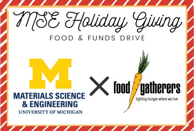 Annual food drive for Food Gatherers runs through Dec. 9