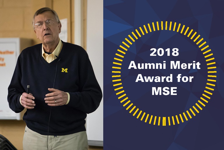 Max Madden receives 2018 Alumni Merit Award for MSE