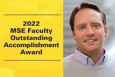 Heron recipient of 2022 MSE Faculty Outstanding Accomplishment Award