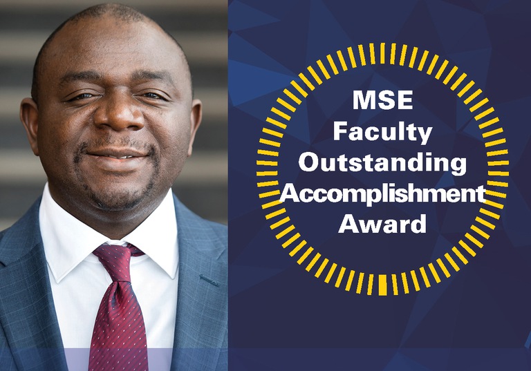 Poudeu earns Faculty Outstanding Accomplishment Award