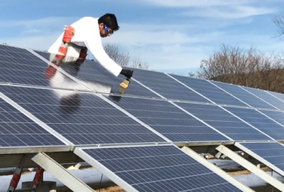 Spray-on coating could make solar panels snow-resistant