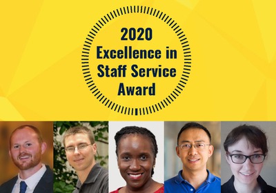 Team from (MC)2 wins 2020 excellence in staff service award
