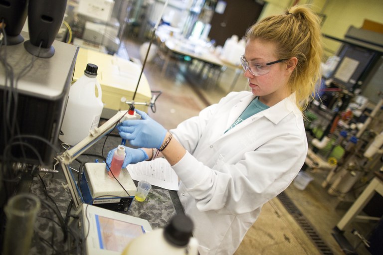 working in lab working in lab